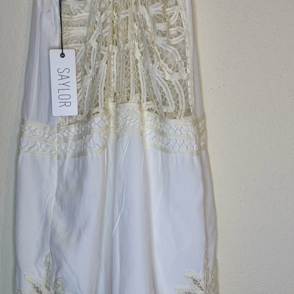 Saylor White/Off White Sleeveless Romper NWT - Picture 10 of 12